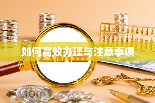 辽源如何高效办理与注意事项