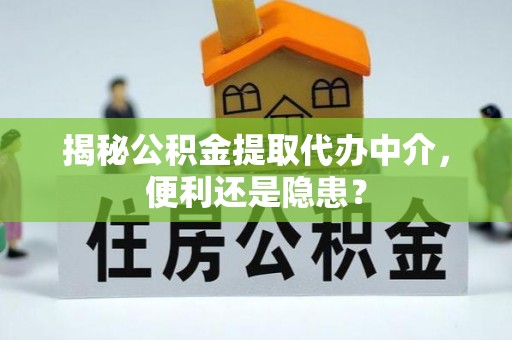 辽源揭秘公积金提取代办中介，便利还是隐患？