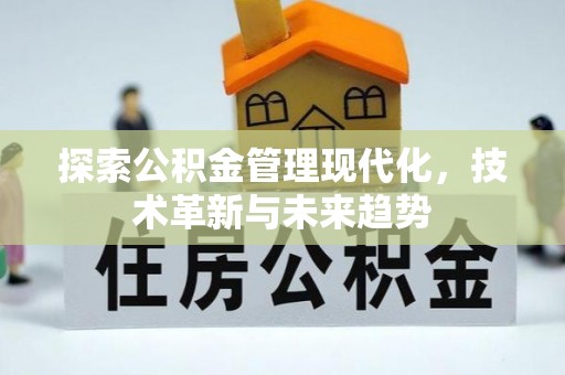 辽源探索公积金管理现代化，技术革新与未来趋势