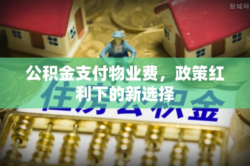 辽源公积金支付物业费，政策红利下的新选择