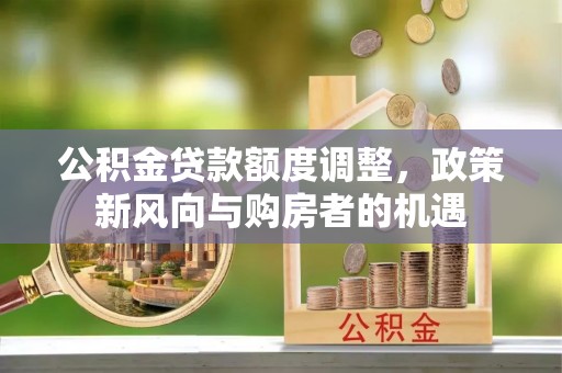 辽源公积金贷款额度调整，政策新风向与购房者的机遇