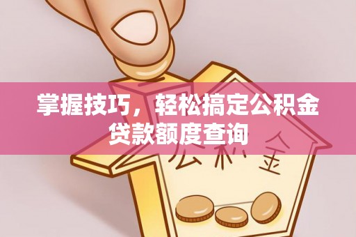 辽源掌握技巧，轻松搞定公积金贷款额度查询