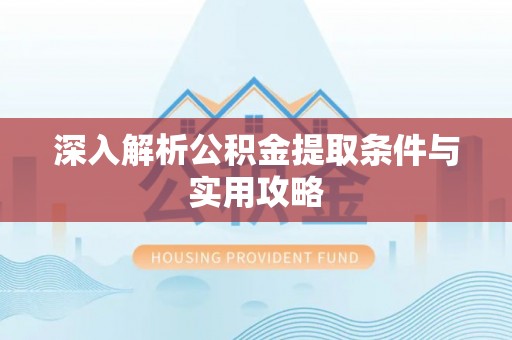 辽源深入解析公积金提取条件与实用攻略