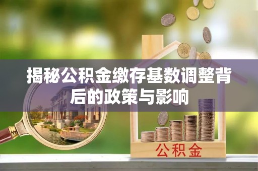 辽源揭秘公积金缴存基数调整背后的政策与影响