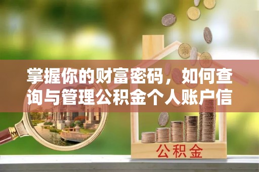 辽源掌握你的财富密码，如何查询与管理公积金个人账户信息