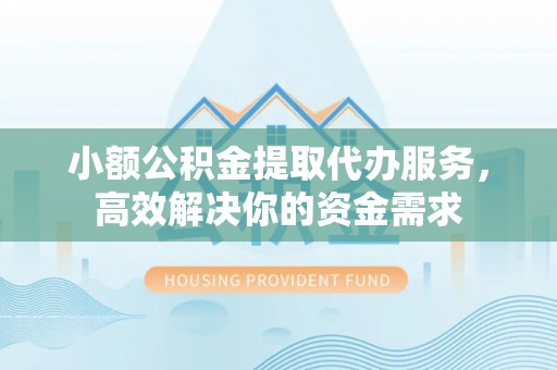 辽源小额公积金提取代办服务，高效解决你的资金需求