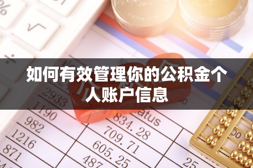 辽源如何有效管理你的公积金个人账户信息