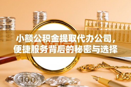 辽源小额公积金提取代办公司，便捷服务背后的秘密与选择指南