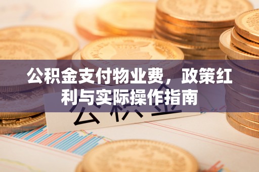 辽源公积金支付物业费，政策红利与实际操作指南