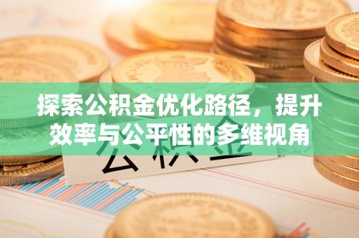辽源探索公积金优化路径，提升效率与公平性的多维视角